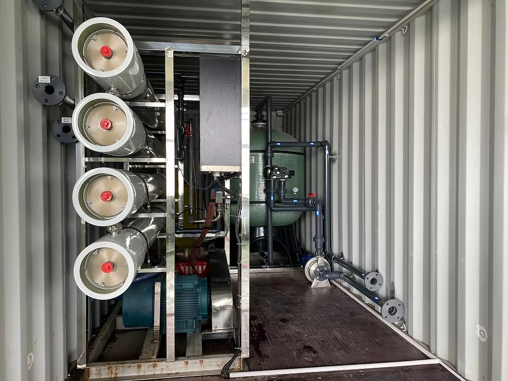 Container water treatment machine